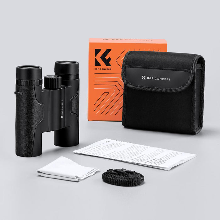 K&F CONCEPT 10x25 Waterproof Compact Binoculars - IP65, BAK4 prism, multi-coated lens