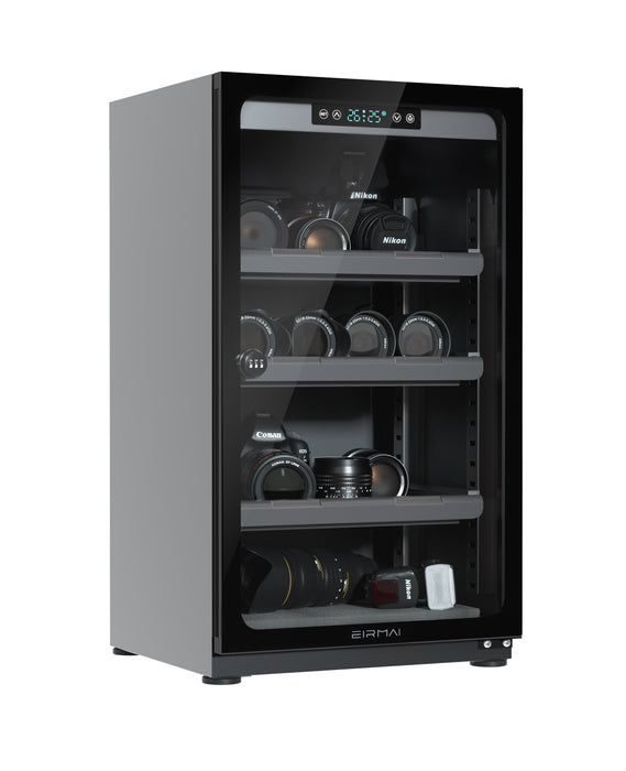 EIRMAI MRD-105PRO 100L Dry Cabinet - Automatic digital control, LCD touchscreen, LED lighting, combination lock, 5 years warranty (with conditions)