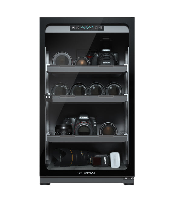 EIRMAI MRD-105PRO 100L Dry Cabinet - Automatic digital control, LCD touchscreen, LED lighting, combination lock, 5 years warranty (with conditions)