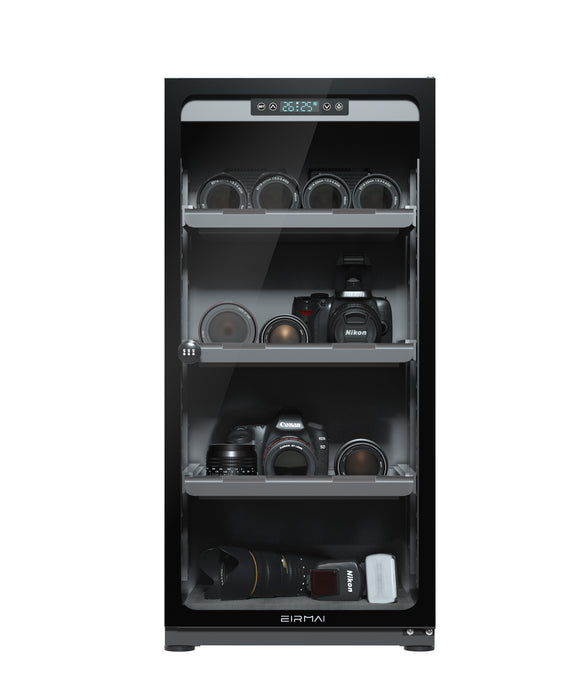 EIRMAI MRD-128 PRO 120L Dry Cabinet - Automatic digital control, LCD touchscreen, LED lighting, combination lock, 5 years warranty (with conditions)
