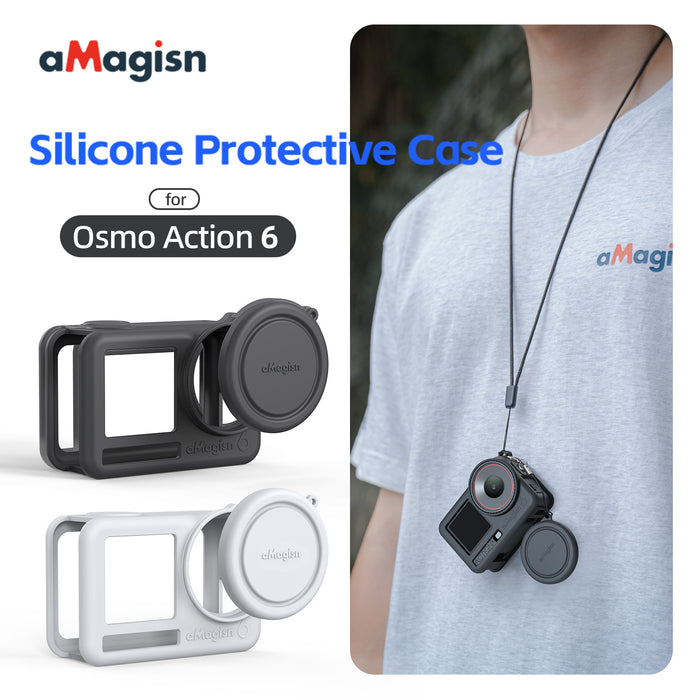 AMAGISN Protective Silicone Case for DJI Osmo Action 6