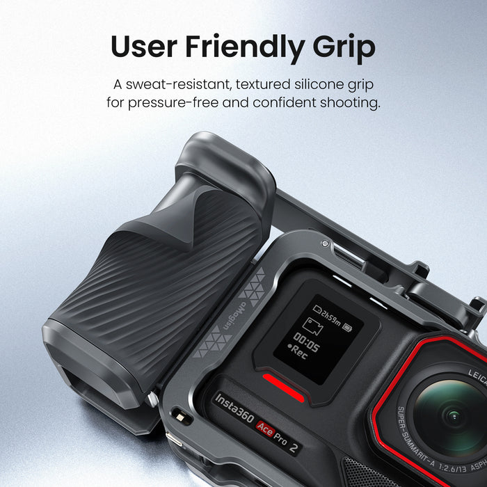 AMAGISN Universal Metal Xplorer Grip Kit for Insta360 Ace/ Ace Pro Series, Go Pro Hero Series, DJI Osmo Action Series