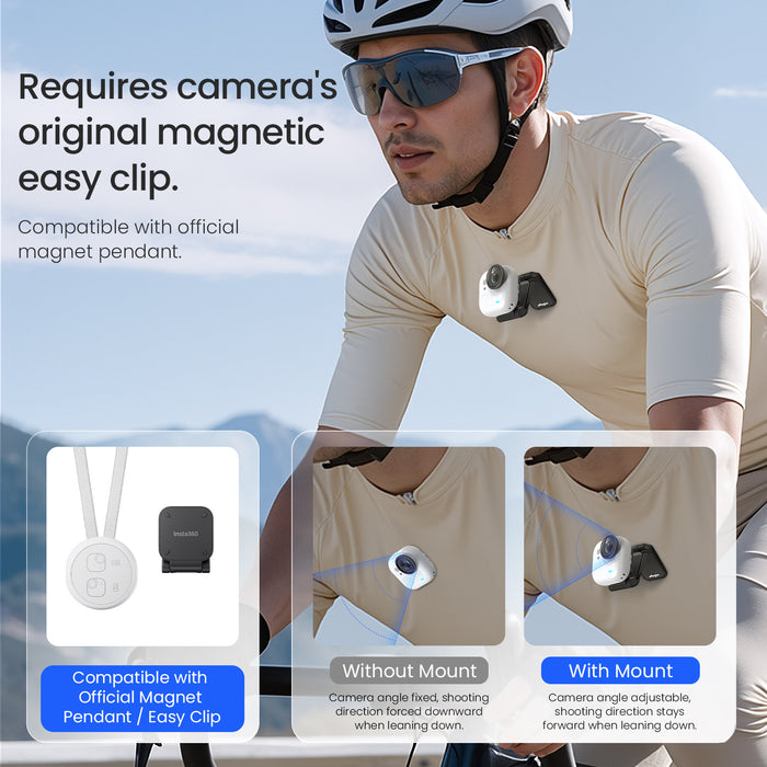 AMAGISN Magnetic Easy Clip Mount for Insta360 Go Ultra