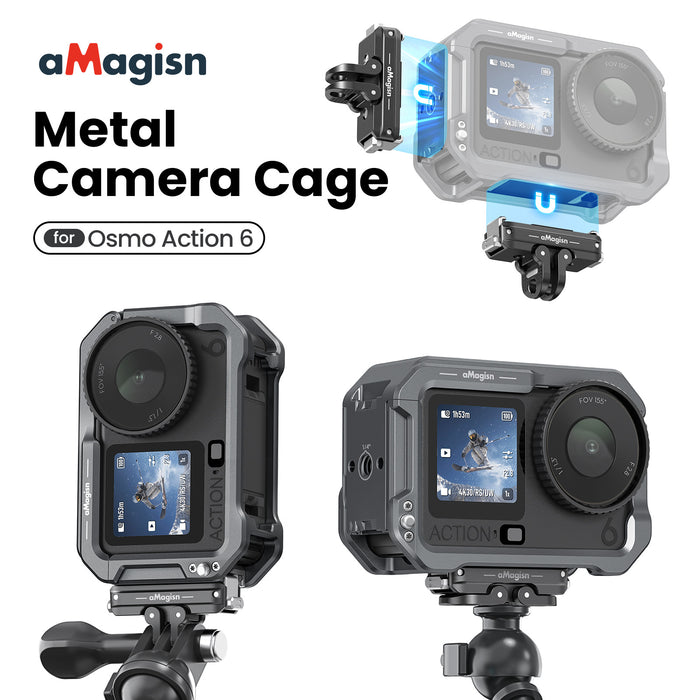 AMAGISN All Metal Utility Cage for DJI Action 6