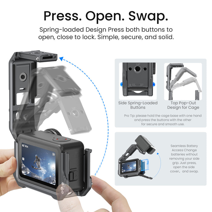AMAGISN All Metal Utility Cage for DJI Action 6