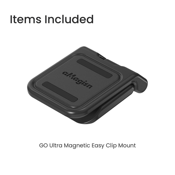 AMAGISN Magnetic Easy Clip Mount for Insta360 Go Ultra