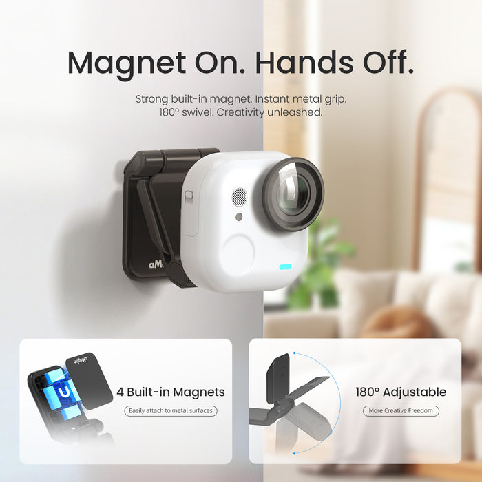 AMAGISN Magnetic Easy Clip Mount for Insta360 Go Ultra