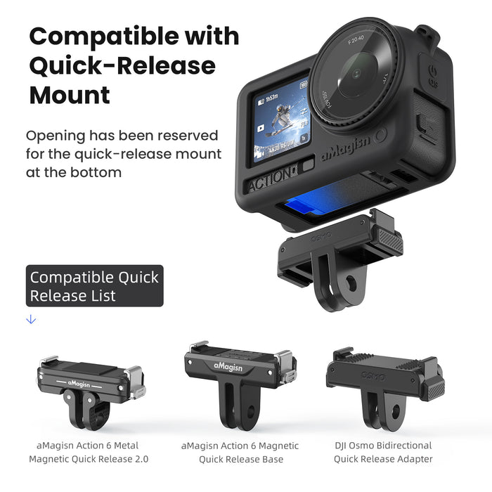 AMAGISN Protective Silicone Case for DJI Osmo Action 6