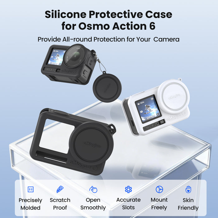 AMAGISN Protective Silicone Case for DJI Osmo Action 6