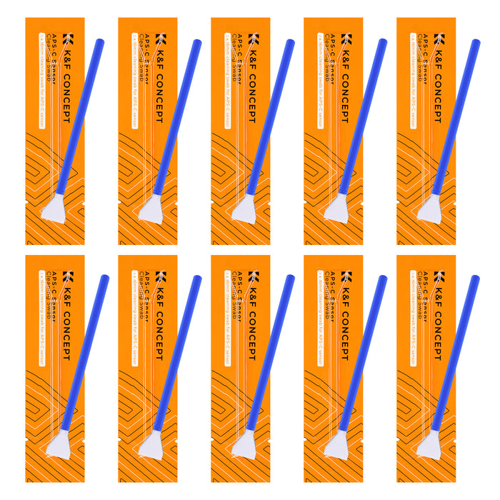 K&F CONCEPT 16mm APS-C Sensor Cleaning Swabs Refill Pack - 10 PCS PACK (10 pcs Swabs only, NO Liquid)