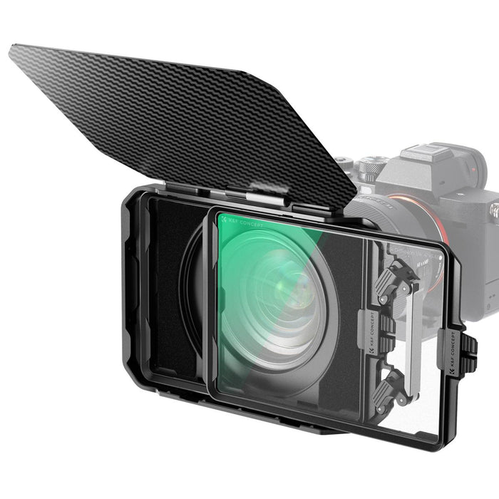K&F CONCEPT Matte Box Kit w/ Black Mist 1/4 Square Filter