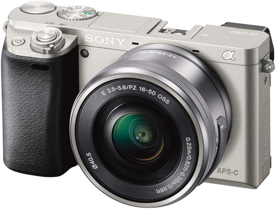 SONY a6400 Mirrorless Camera w/ 16-50mm Lens - Silver