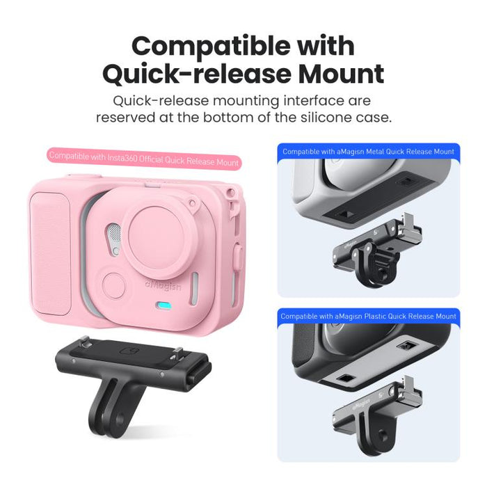 OEM (Generic) Protective Silicone Case (Pink) for Insta360 GO Ultra