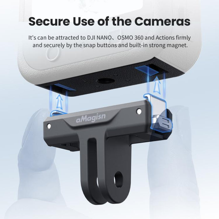 OEM (Generic) Plastic Magnetic Quick Release Mount for DJI Osmo Nano/ 360/ Action 5 Pro/ Action 4/ Action 3