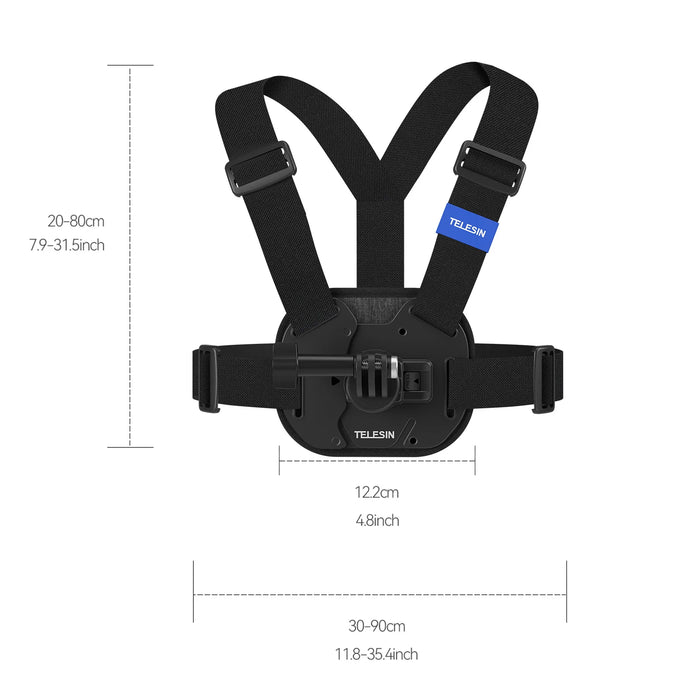 TELESIN Chest Strap w/ Telesin Quick Release Adapter for action camera