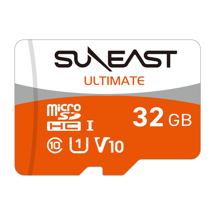 SUNEAST Ultimate PRO Orange Series V10 microSD Card - 32GB