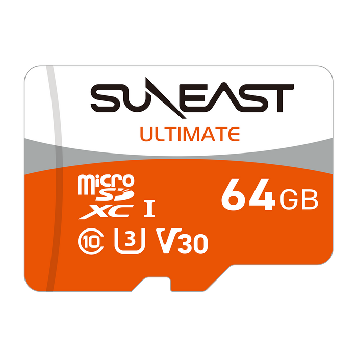 SUNEAST Ultimate PRO Orange Series V30 microSD Card - 64GB