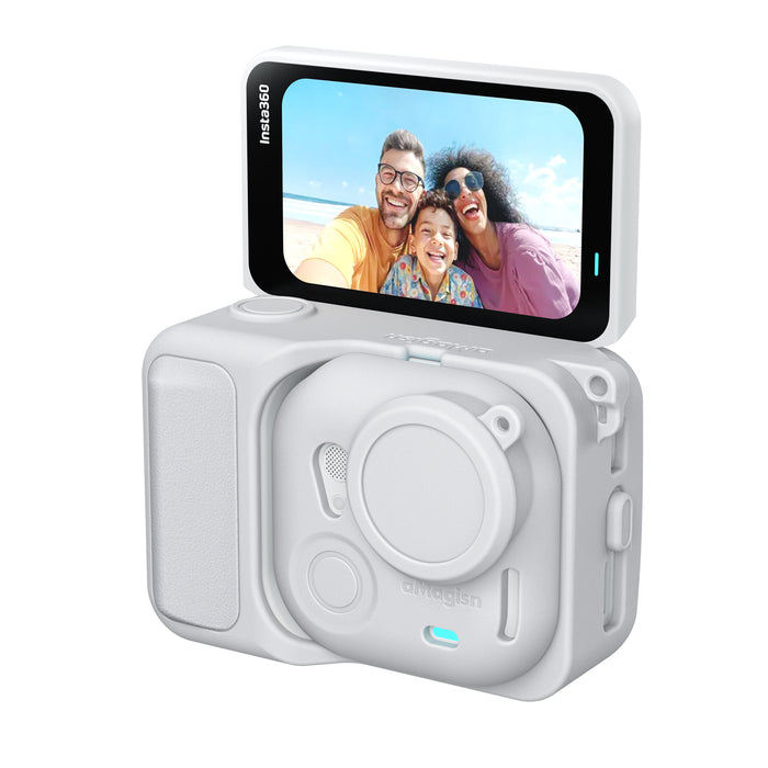 AMAGISN Protective Silicone Case for Insta360 GO Ultra (White)