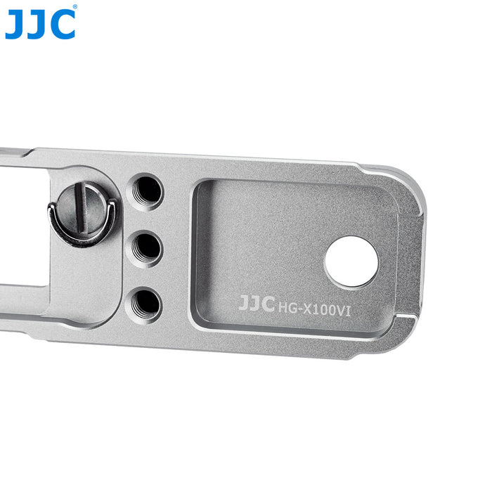 JJC Camera Hand Grip for Fujifilm X100VI (Silver)