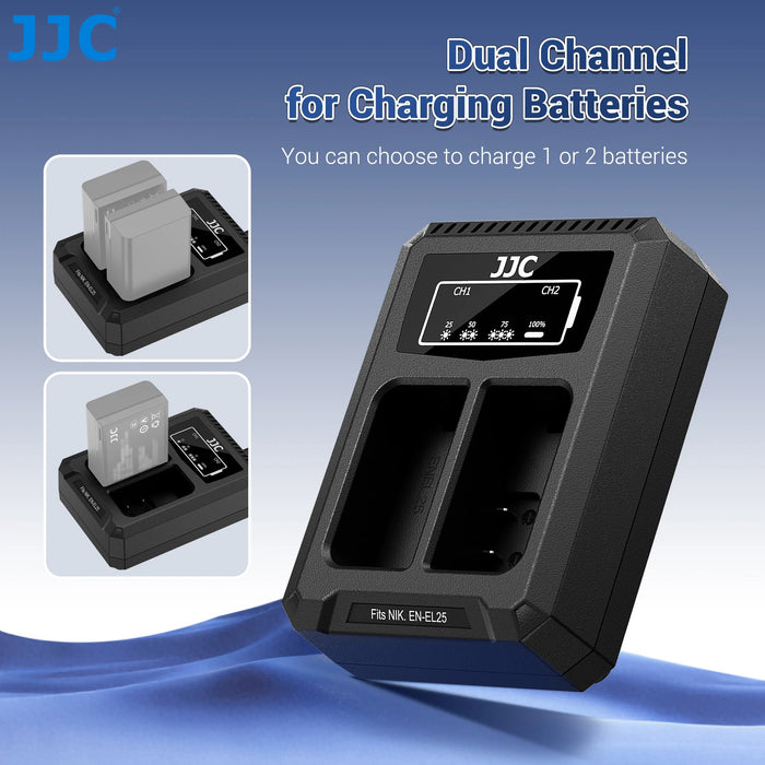 JJC DCH-FW50TC USB-C Dual Battery Charger for Sony NP-FW50