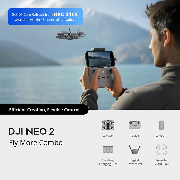 DJI Neo 2 Fly More Combo w/ RC-N3 Remote