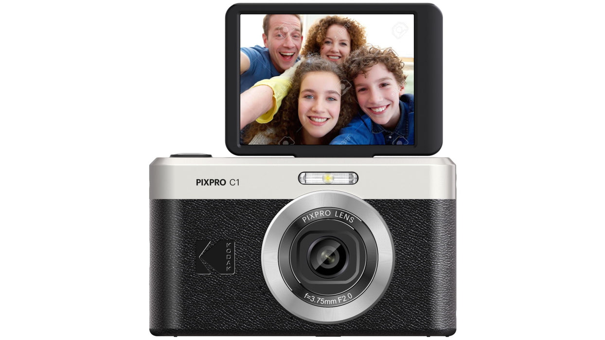 KODAK PIXPRO C1 Digital Camera (Brown) -  4x Digital Zoom, 13MP, Flip Screen