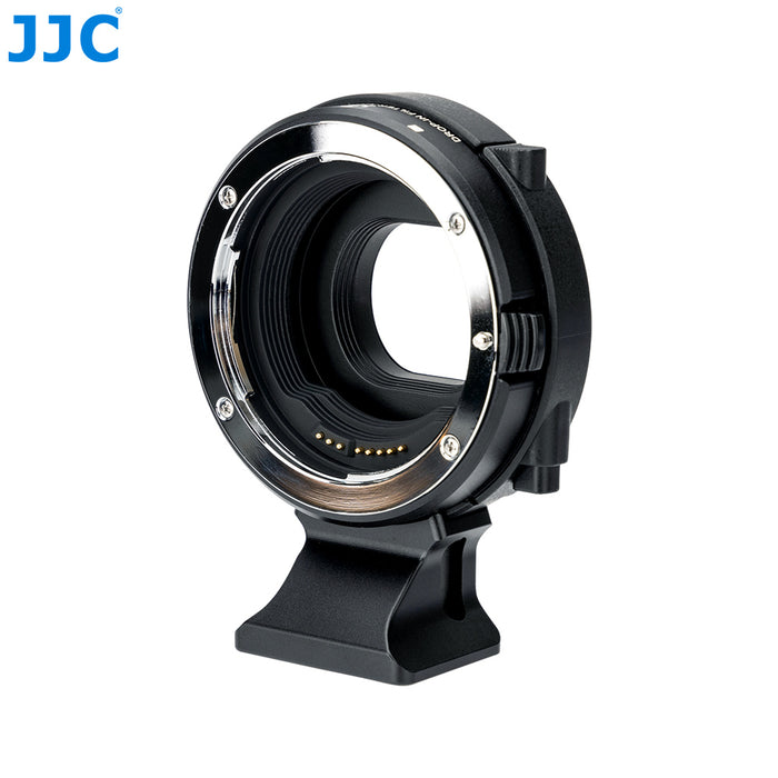 JJC Lens Mount Adapter with Drop-In Filters allows you to mount any Canon EF/EF-S lens onto Canon EOS R mirrorless cameras