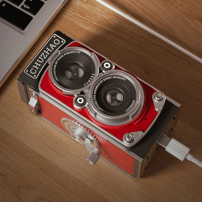 CHUZHAO M1 Retro TLR Style Mini Digital Camera (Red)