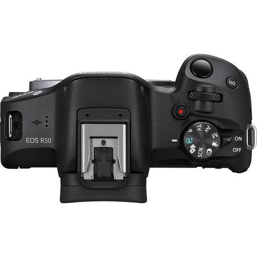Canon EOS R50 Mirrorless Camera with 18-45mm Lens (Black) [ No Discount ] - 673SHOP.com