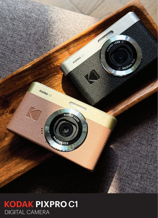 KODAK PIXPRO C1 Digital Camera (Black) -  4x Digital Zoom, 13MP, Flip Screen