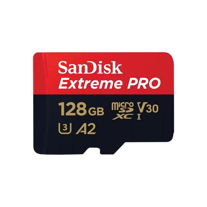 SANDISK Extreme PRO UHS-I MicroSD Memory Card w/ SD Card Adapter - 128GB