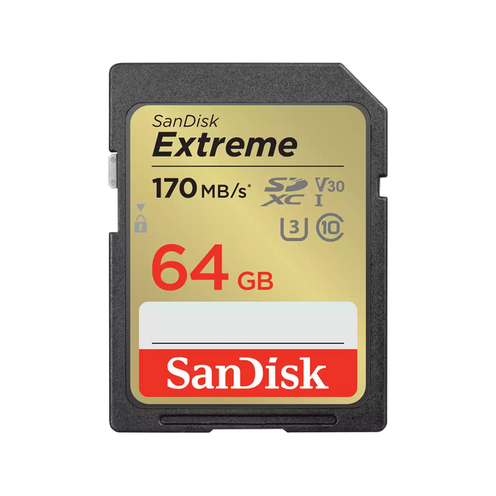 SANDISK Extreme UHS-I SD Memory Card - 64GB
