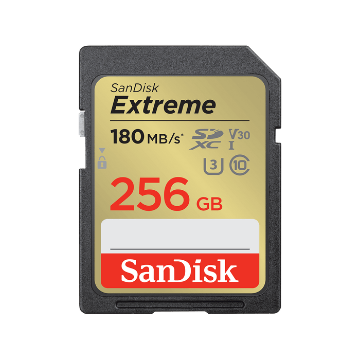 SANDISK Extreme UHS-I SD Memory Card - 256GB