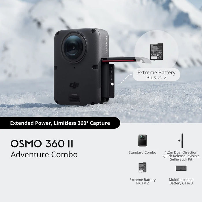 (ACTIVATED) DJI Osmo 360 II - Adventure Combo