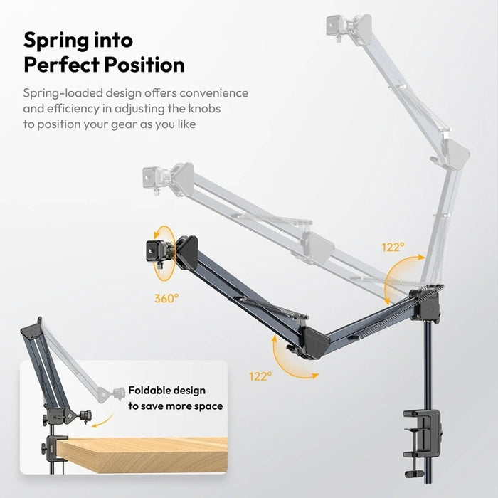 ULANZI TH04 Overhead Camera Mount (Black)