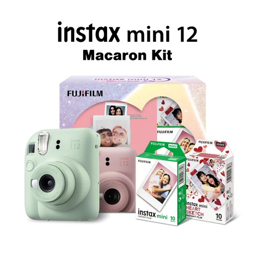 FUJIFILM Instax Mini 12 Macaron Kit (1 x Camera, 2 x Films) - All Colours - 673SHOP.com