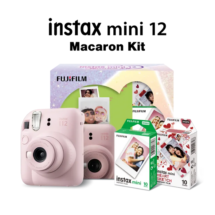FUJIFILM Instax Mini 12 Macaron Kit (1 x Camera, 2 x Films) - All Colours - 673SHOP.com