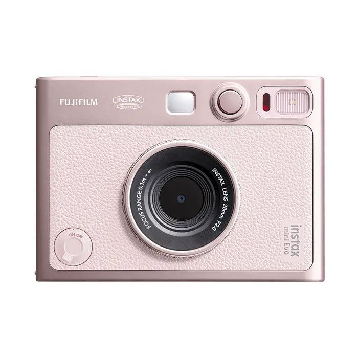 FUJIFILM INSTAX MINI EVO Hybrid Instant Camera (Gentle Rose)