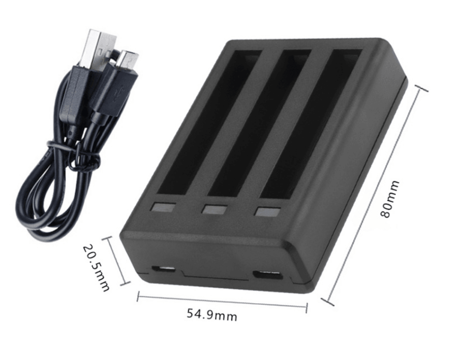 Generic (OEM) Triple Battery Charger for Insta360 X3 - 673SHOP.com