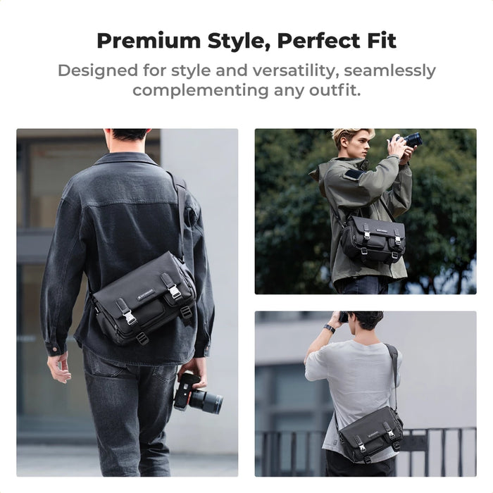 K&F CONCEPT 10L Urban Wander Sling Camera Bag (Black)