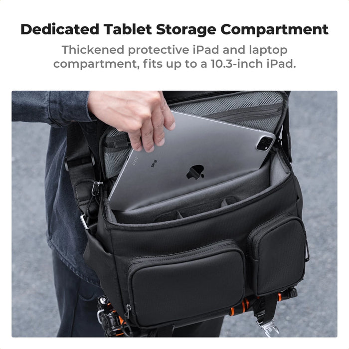 K&F CONCEPT 10L Urban Wander Sling Camera Bag (Black)