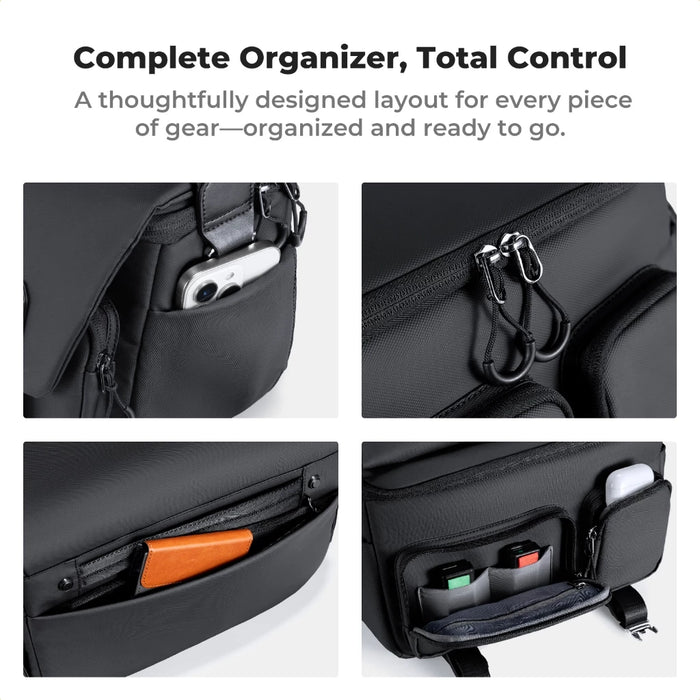 K&F CONCEPT 10L Urban Wander Sling Camera Bag (Black)