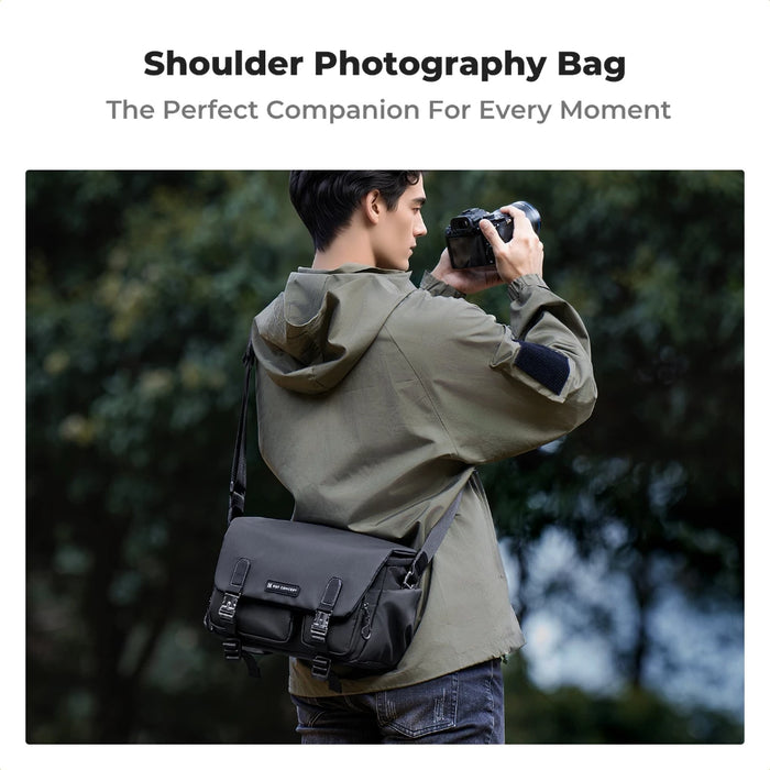 K&F CONCEPT 10L Urban Wander Sling Camera Bag (Black)