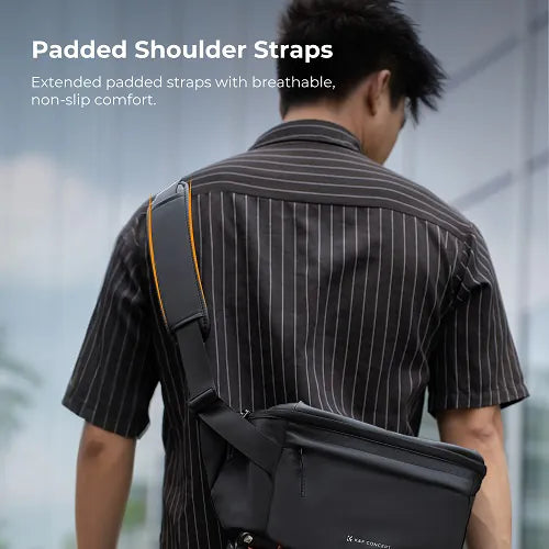 K&F CONCEPT Urban Wander 13 10L Waterproof Camera Sling Bag (Black)