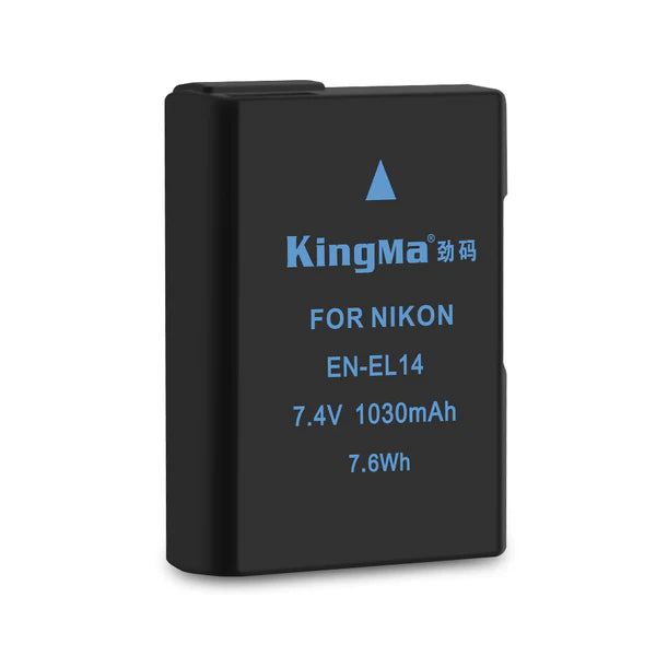 KINGMA Replacement Battery for Nikon EN-EL14 (for Nikon D3500, D5600, D3300, D5100, D5500, D3100, D3200, D5200, D5300, D3400, DF, Coolpix P7000, P7100, P7700, P7800) - 673SHOP.com