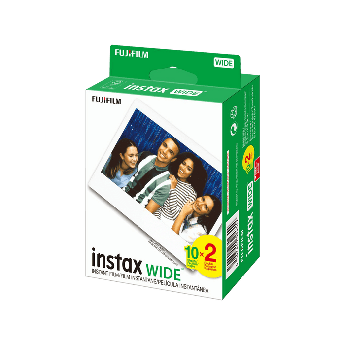 FUJIFILM Instax Wide Instant Film (White/ Plain) - Twin pack, 20's