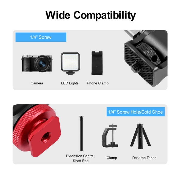 OEM (Generic) 180 Degree Ball Head Cold Shoe Mount Adapter - suitable for mounting on-camera external monitor - 673SHOP.com