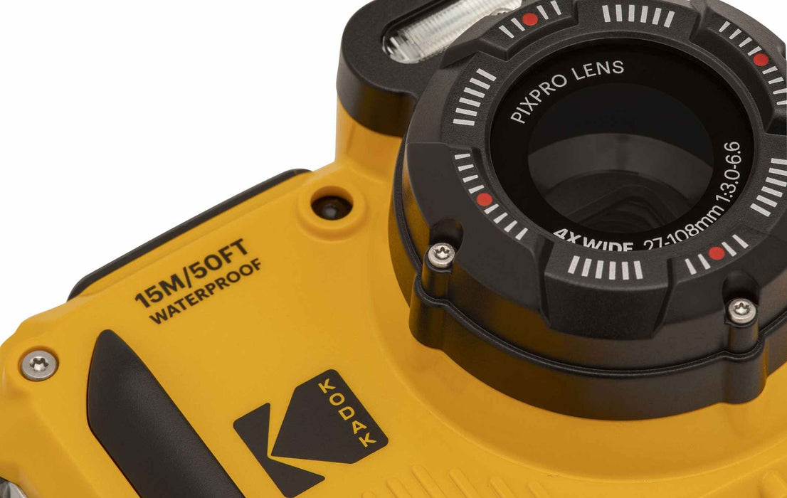 KODAK PIXPRO WPZ2 Rugged Waterproof Digital Camera - Yellow