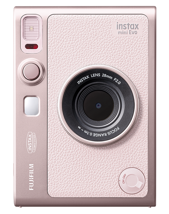 FUJIFILM INSTAX MINI EVO Hybrid Instant Camera (Gentle Rose)