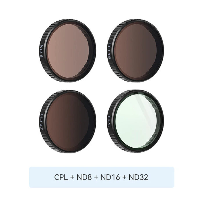 OEM (Generic) Clip-on Filters for DJI Action 5 Pro / Action 4 / Action 3 - CPL + ND8 + ND16 + ND32